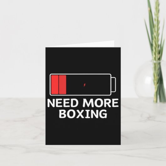Mehr Boxing Karte (Vorderseite)