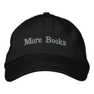 Mehr Bücher Bestickte Mütze Baseballkappe