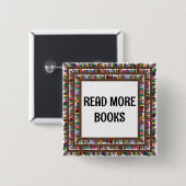 Mehr Bücher lesen Button (Vorne & Hinten)