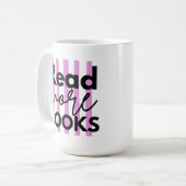 Mehr Bücher lesen Kaffeetasse (Vorderseite Links)