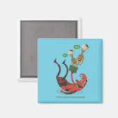 Mehr Bücher lesen Magnet (Vorderseite/Rückseite)