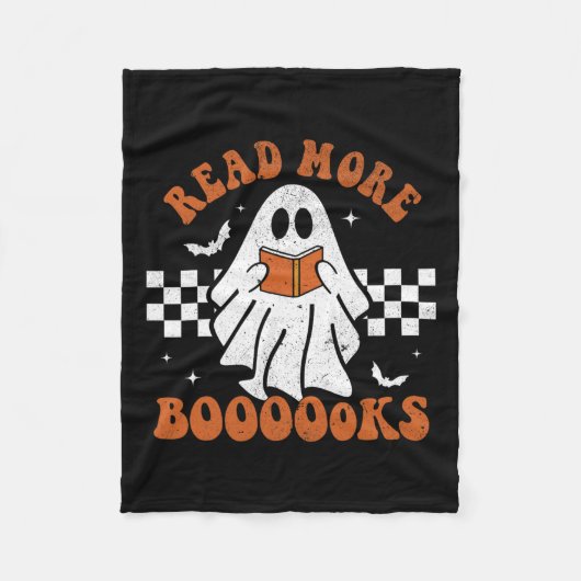 Mehr Bücher Niedlich Ghost Reading Buch Lehrer Hal Fleecedecke (Vorderseite)