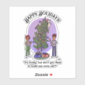 Mehr Cat Christmas Custom Sticker (Blatt)