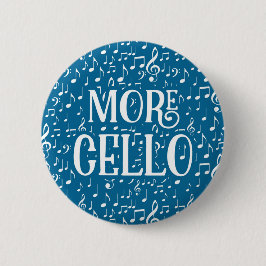 Mehr Cello - Blue White Music Button