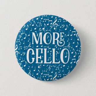 Mehr Cello - Blue White Music Button