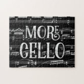 Mehr Chalkboard - Schwarz-weiße Musik Puzzle (Horizontal)