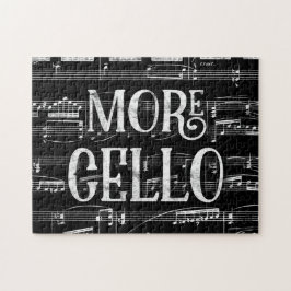 Mehr Chalkboard - Schwarz-weiße Musik Puzzle