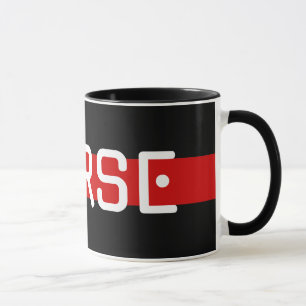 MEHR Code-Red Line-Design Tasse