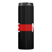 MEHR Code-Red Line-Design Thermosbecher (Rückseite)