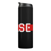 MEHR Code-Red Line-Design Thermosbecher (Nach rechts gedreht)