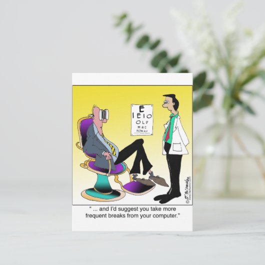 Mehr Computerunterbrechungen Postkarte (Stehend Vorderseite)