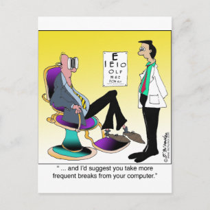 Mehr Computerunterbrechungen Postkarte