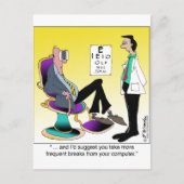 Mehr Computerunterbrechungen Postkarte (Vorderseite)