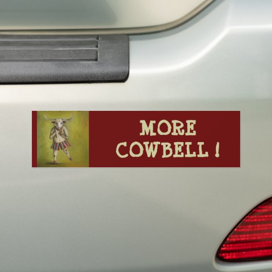 Mehr Cowbell Autoaufkleber (Auf Auto)