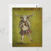 Mehr Cowbell Postkarte (Vorne/Hinten)
