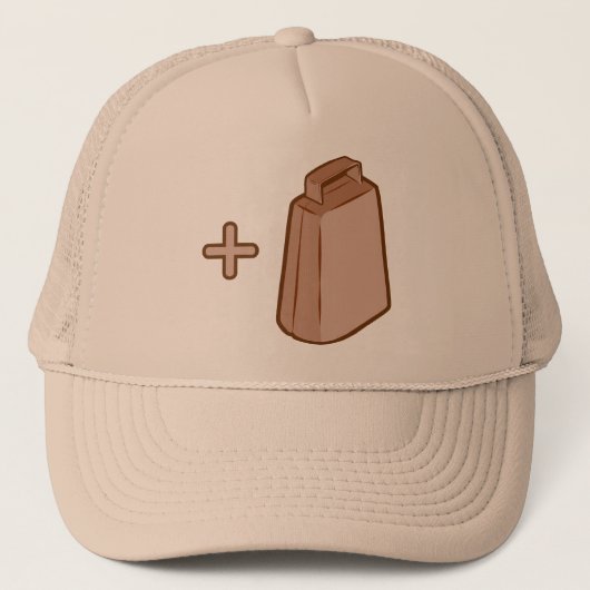 Mehr Cowbell Truckerkappe (Vorderseite)