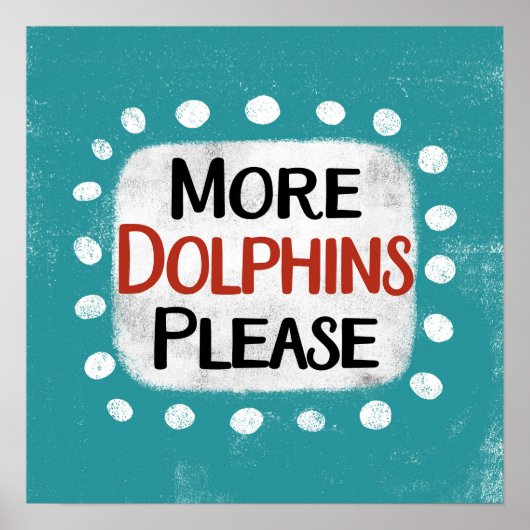 Mehr Delphine: Poster Wall Art (Vorne)