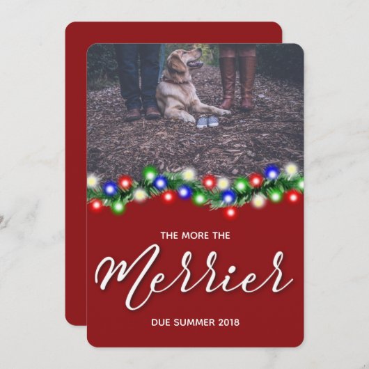 Mehr die heiße Schwangerschaft Ankündigung (Vorne/Hinten)