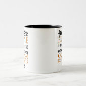 Mehr die Leute treffe ich… golden retriever Zweifarbige Tasse (Mittel)