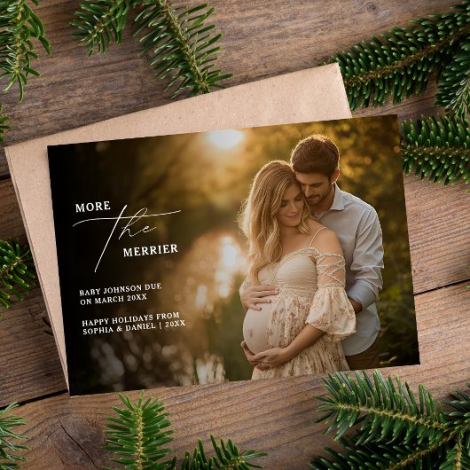 Mehr Die Merrier Christmas 2. Baby Ankündigung