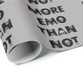 MEHR EMO ALS NICHT DUNKEL SCHWARZ GRAU GRAU SKULLS GESCHENKPAPIER (Rolleneckpunkt)