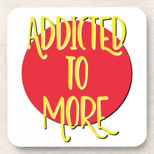 Mehr Erholung-Slogan Getränkeuntersetzer (Vorderseite)