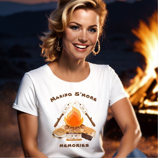 Mehr Erinnerungen Niedlicher Campfire-T - Shirt