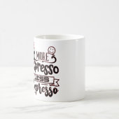 Mehr Espresso weniger Depresso - Espresso-Liebe Kaffeetasse (Mittel)