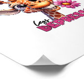 Mehr Espresso weniger Depresso Spruch Kaffee Espre Poster (Ecke)