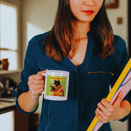 Mehr Espresso, weniger Depresso Zweifarbige Tasse