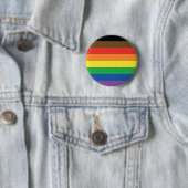 Mehr färben mehr Stolz-Regenbogen kundengerechtes Button (Beispiel)