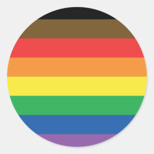 Mehr färben mehr Stolz-Regenbogen kundengerechtes Runder Aufkleber