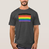 Mehr färben mehr Stolz-Regenbogen kundengerechtes T-Shirt (Vorderseite)