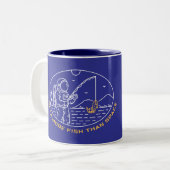 Mehr Fisch als Platz 1 Zweifarbige Tasse (Vorderseite Links)