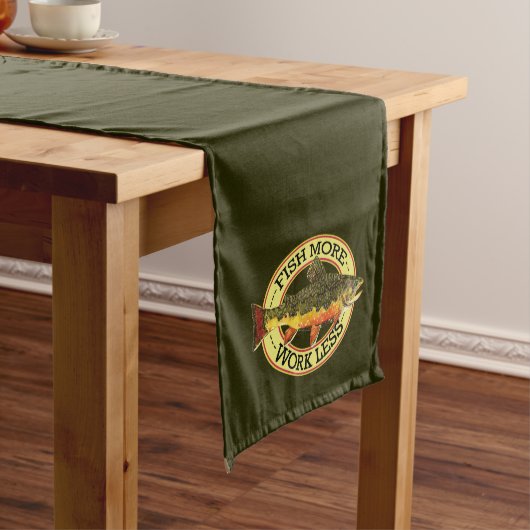 Mehr Fische - weniger Arbeit Mittelgroßer Tischläufer (Beispiel)