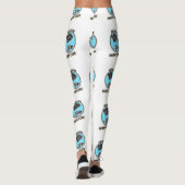Mehr Fischen Weniger Sorgen Leggings (Rückseite)