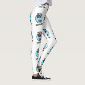 Mehr Fischen Weniger Sorgen Leggings (Rechts)