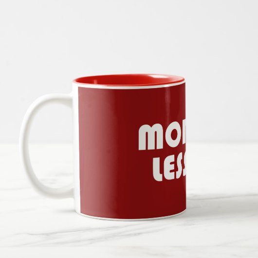 Mehr FKT, weniger DNF Zweifarbige Tasse (Links)