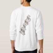 Mehr Fokus, weniger Zeit Sweatshirt (Rückseite)