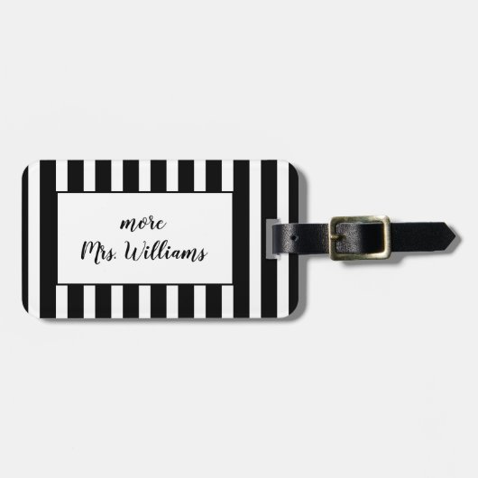 Mehr Frau Gepäckmarke gestrichen Gepäckanhänger (Vorderseite horizontal)