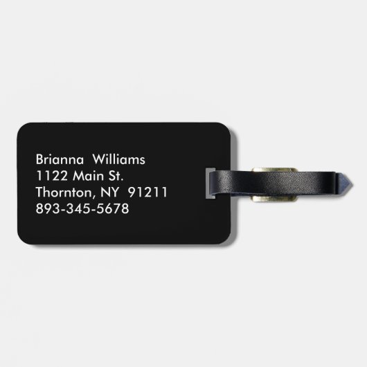 Mehr Frau Gepäckmarke gestrichen Gepäckanhänger (Rückseite horizontal)