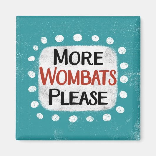Mehr Frauen bitte Kühlschrank Magnet (Vorne)