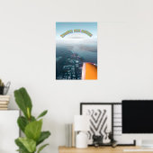 Mehr Freiheit fliegen Poster (Heimbüro)