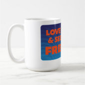 Mehr Freiheit Retro Kaffeetasse (Links)