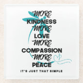 Mehr Freundlichkeit Untersetzer (Vorderseite)