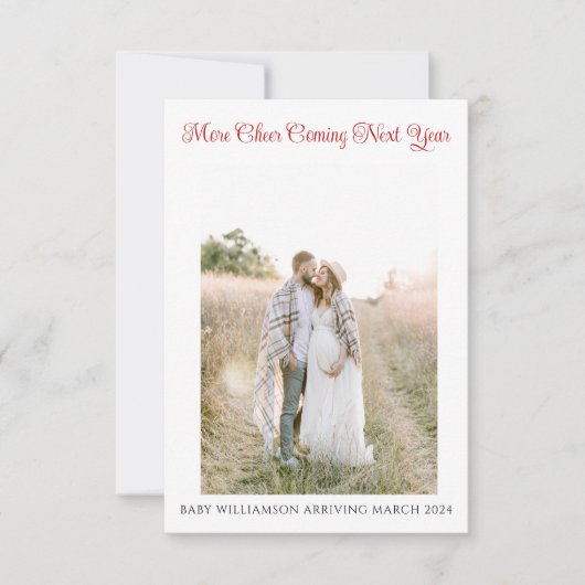 Mehr Fröhlichkeit für die Ankündigung der Schwange (Vorderseite)