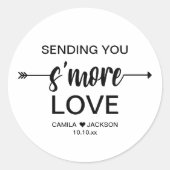 Mehr Gastgeschenk Hochzeit Runder Aufkleber (Vorderseite)