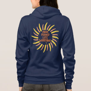 Mehr Gebet weniger Besorgnis erregend Solar Hoodie