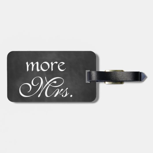 Mehr Gepäckanhänger Frau-Chalkboard (Rückseite horizontal)