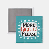 Mehr Gläser Bitte Kühlschrank Magnet (Vorderseite/Rückseite)